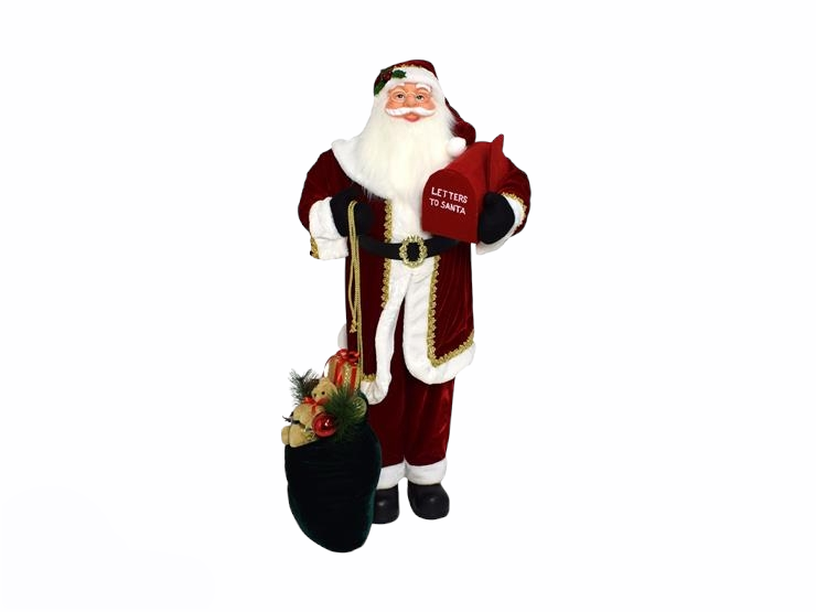 Babbo Natale con Sacco e Cassetta delle Lettere