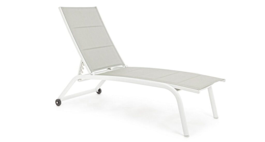 Lettino in Alluminio Bianco