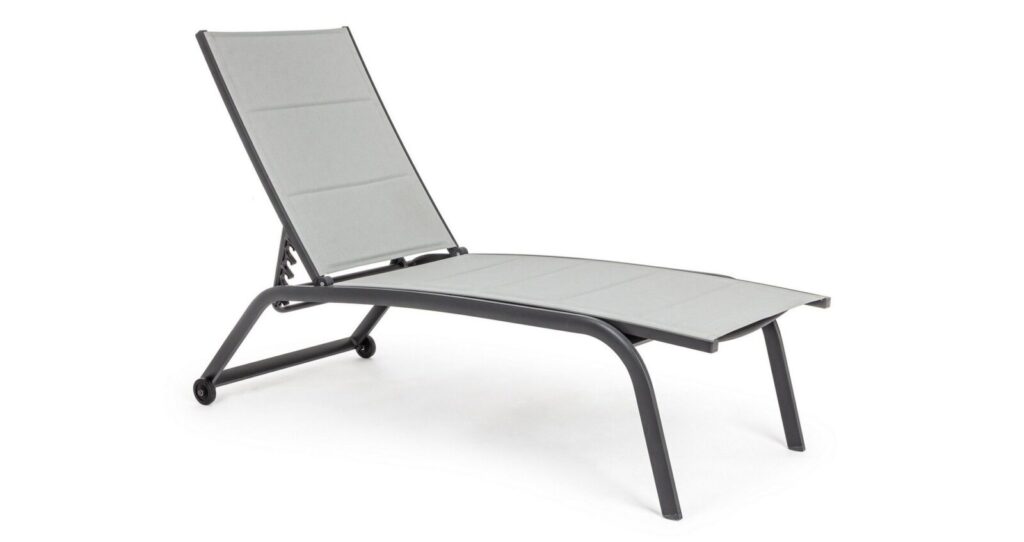 Lettino in Alluminio Grigio